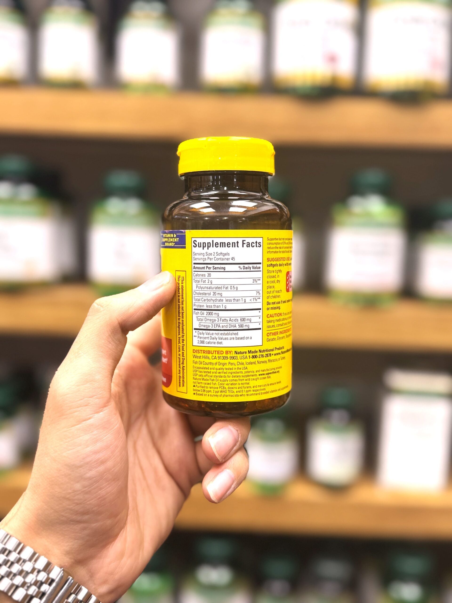 فیش اویل 1000 میلی گرم نیچرمید (90عددی) | NATURE MADE FISH OIL1000MG فیش اویل 1000 میلی گرم نیچرمید (90عددی) | NATURE MADE FISH OIL1000MG