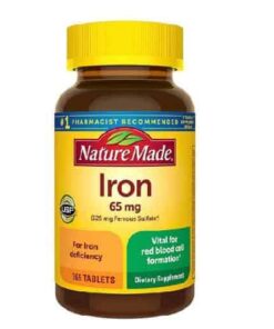 آهن 65 میلی گرم نیچرمید | Nature Made Iron 65 mg