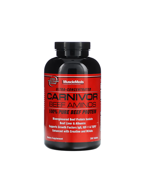 آمینو بیف کارنیور ماسل مدز (300عددی) | Carnivor Amino Beef Musclemeds آمینو بیف کارنیور ماسل مدز (300عددی) | Carnivor Amino Beef Musclemeds