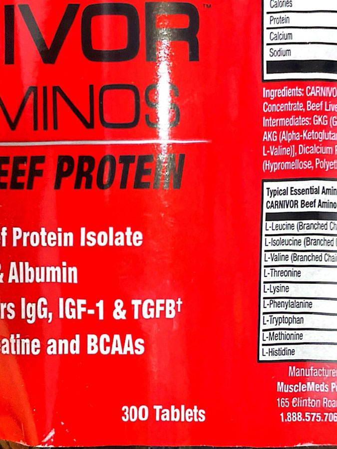 آمینو بیف کارنیور ماسل مدز (300عددی) | Carnivor Amino Beef Musclemeds آمینو بیف کارنیور ماسل مدز (300عددی) | Carnivor Amino Beef Musclemeds