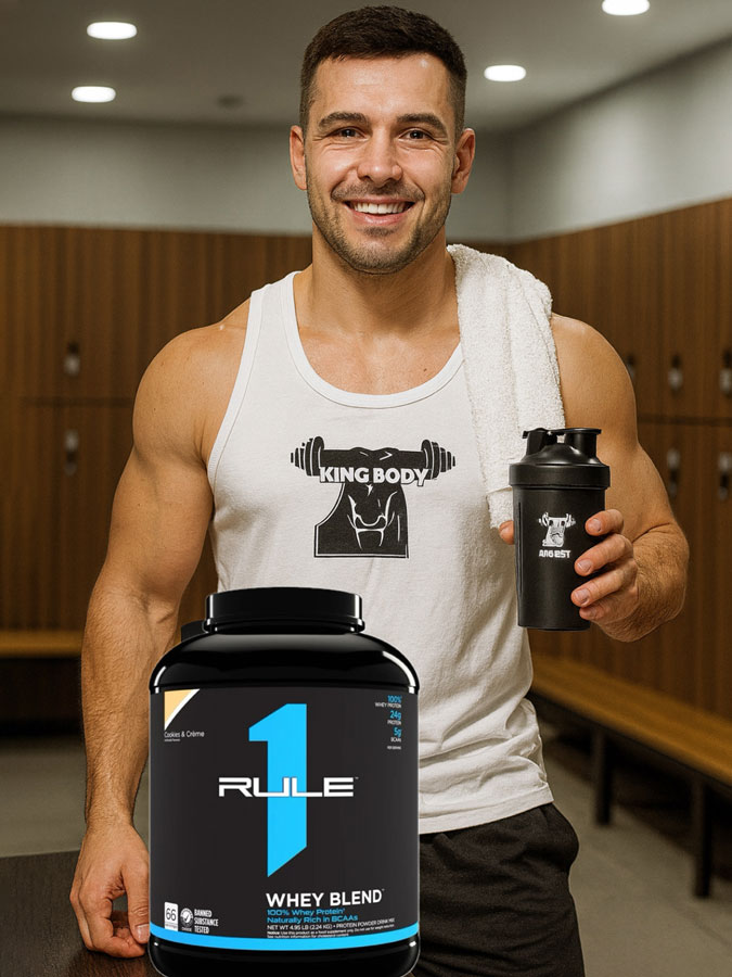 پودر پروتئین وی بلیند رول وان (۲٫۲۸KG) | Protein Whey Rule One BLEND پودر پروتئین وی بلیند رول وان (۲٫۲۸KG) | Protein Whey Rule One BLEND