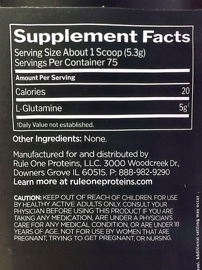 مکمل گلوتامین رول وان Rule One Glutamine مکمل گلوتامین رول وان (Rule One Glutamine بهترین گلوتامین خارجی گلوتامین 400 گرمی