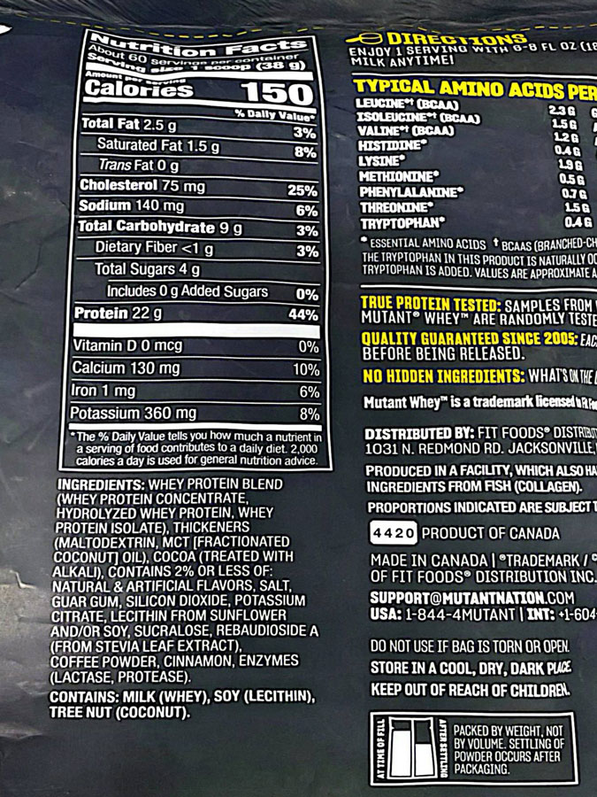 پودر پروتئین وی کیسه کانادایی موتانت (2.27KG) | Mutant Whey Protein Powder پودر پروتئین وی کیسه کانادایی موتانت (2.27KG) | Mutant Whey Protein Powder