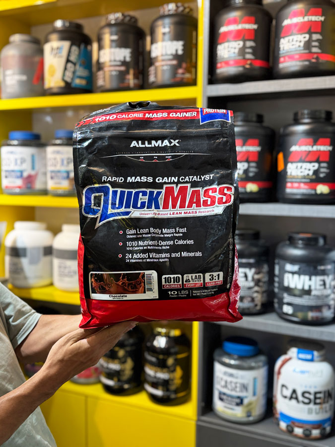 مس گینر کوئیک مس المکس (۴۵۴۰G) | QUICKMASS MASS GAINER مس گینر کوئیک مس المکس (۴۵۴۰G) | QUICKMASS MASS GAINER