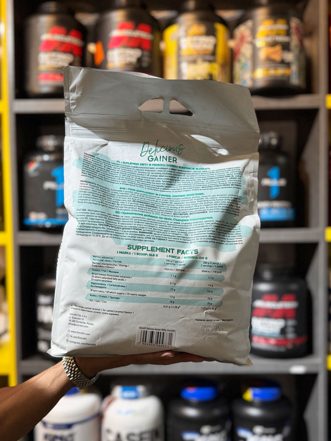 گینر ۵ کیلویی استروویت OstroVit GAIN LICIOUS Mass Gainer به دلیل شاخص های تغذیه ای قابل توجهی که دارد مورد علاقه ورزشکاران قرار گرفته است. این مکمل برای کسانی که می خواهند به سرعت وزن اضافه کنند و فرم بدن خود را بسازند ایده آل است مس گینر استروویت (۵kg) | OstroVit GainLicious Mass Gainer