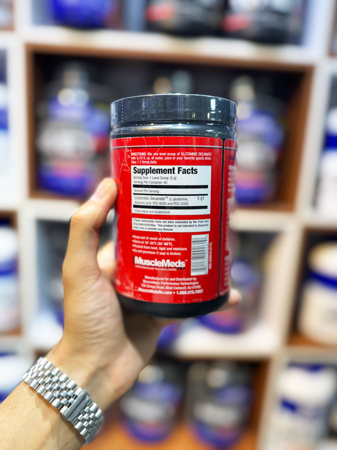 گلوتامین دکانات ماسل مدز | MuscleMeds Glutamine Decanate 300g Powder گلوتامین دکانات ماسل مدز | MuscleMeds Glutamine Decanate 300g Powder