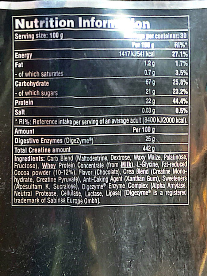 مس گینر گالوانایز (3000G) | galvanize Mass Gainer مس گینر گالوانایز (3000G) | galvanize Mass Gainer