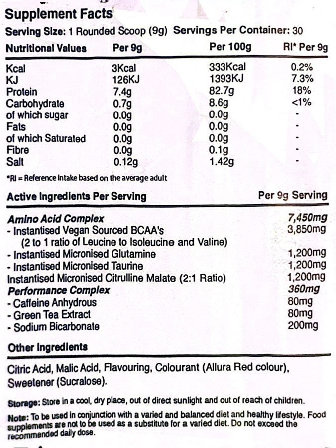 آمینو بلاست واریور | Amino Blast warrior (270g) آمینو بلاست واریور | Amino Blast warrior (270g)