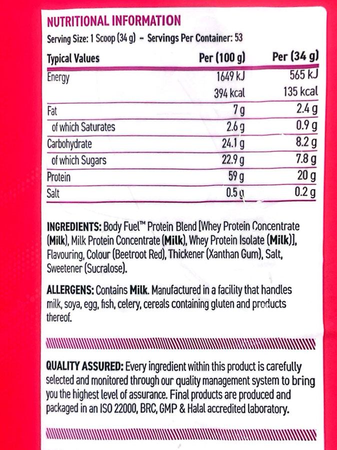پروتئین وی بادی فیول اپلاید نوتریشن | ( 1.8kg) Protein whey Applied Nutrition BODYFUEL پروتئین وی بادی فیول اپلاید نوتریشن | ( 1.8kg) Protein whey Applied Nutrition BODYFUEL
