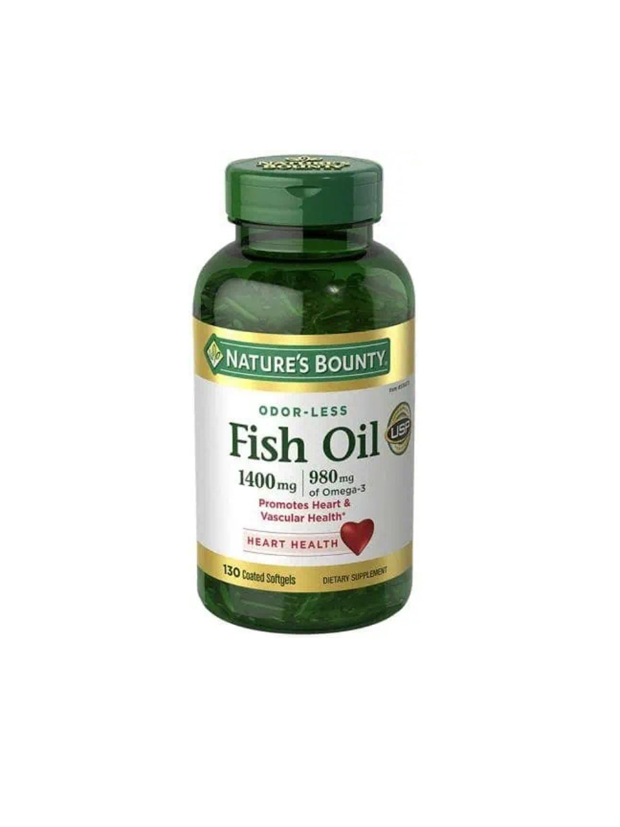 روغن ماهی 1400میلی گرم نیچرز بونتی (130عددی) | Nature’s Bounty Fish Oil 1400 mg