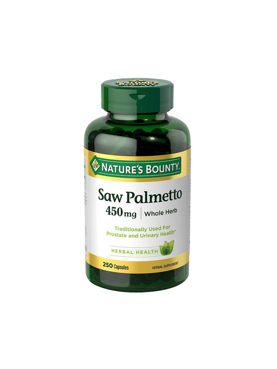 عصاره نخل اره ای 450 میلی گرم نیچرز بونتی (250عددی) | Nature’s Bounty Saw Palmetto 450 mg