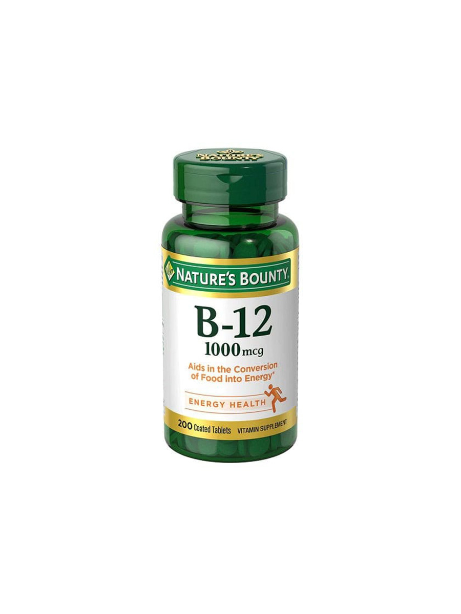 قرص ویتامین B12 نیچرز بونتی (200عددی) | NATURES BOUNTY B12