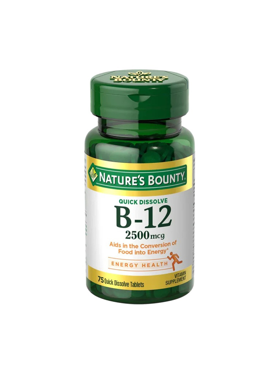 قرص ویتامین B12 نیچرز بونتی (75عددی) | NATURES BOUNTY B12