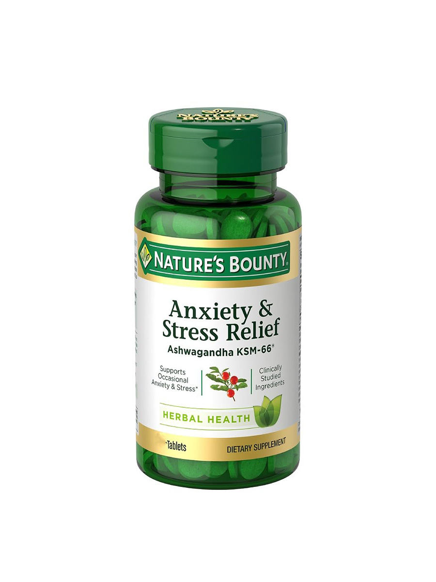قرص کاهش دهنده استرس انزایتی نیچرز بونتی (90عددی) | Nature's Bounty Anxiety and Stress Relief