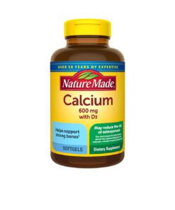 قرص کلسیم ۶۰۰ میلی‌گرم با ویتامین d3 نیچرمید (150عددی) | Calcium 600 mg with Vitamin D3 Tablets nature made