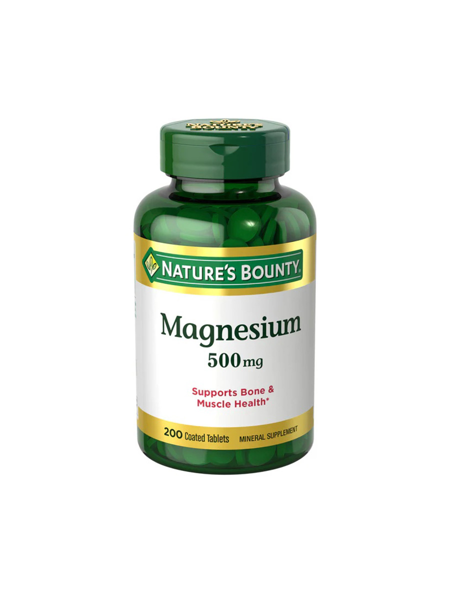منیزیم 500 میلی گرم نیچرز بونتی (200عددی) | NATURES BOUNTY MAGNESIUM 500 MG