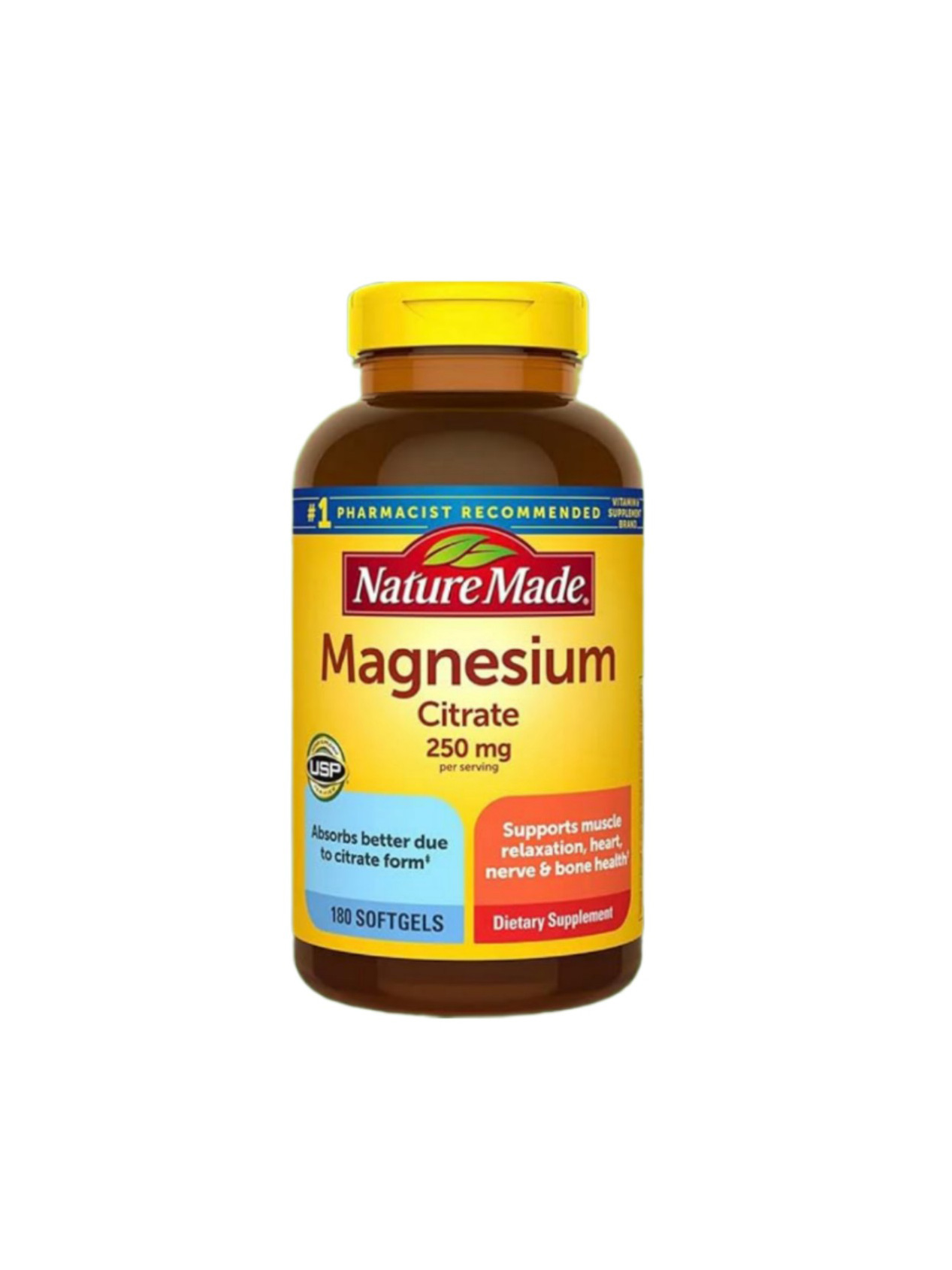 منیزیم سیترات نیچرمید (180عددی) | Nature Made Magnesium Citrate