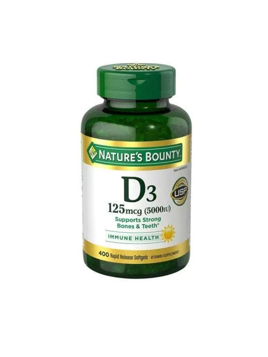 ویتامین د3 نیچرز بونتی (400عددی) | Nature’s Bounty Vitamin D3