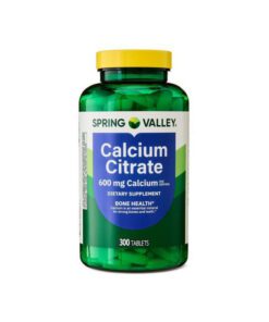 کلسیم سیترات 600 میلی گرم اسپرینگ والی (300عددی) | Spring Valley Calcium Citrate