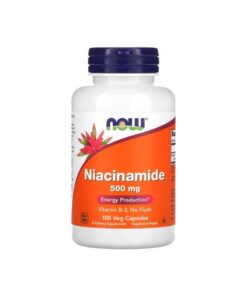 نیاسینامید 500 میلی گرم ناو (100عددی) | Now Niacinamide 500MG