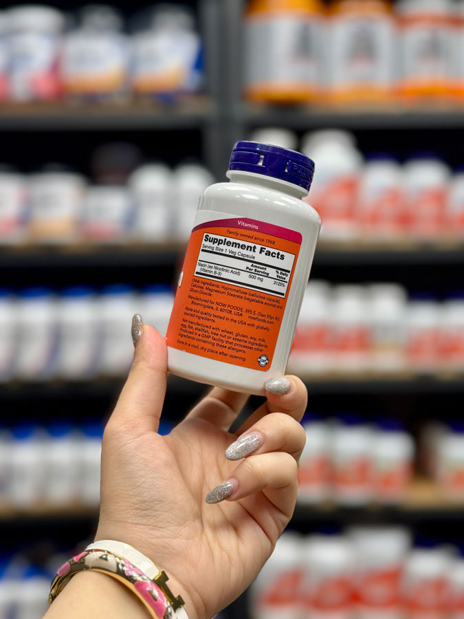 نیاسین 500 میلی گرم ناو. نیاسین 500 میلی گرم ناو (100عددی) | NOW NIACIN 500MG