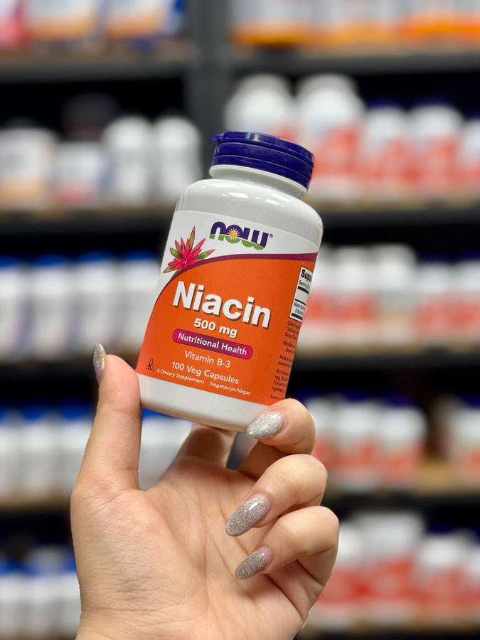 نیاسین 500 میلی گرم ناو نیاسین 500 میلی گرم ناو (100عددی) | NOW NIACIN 500MG