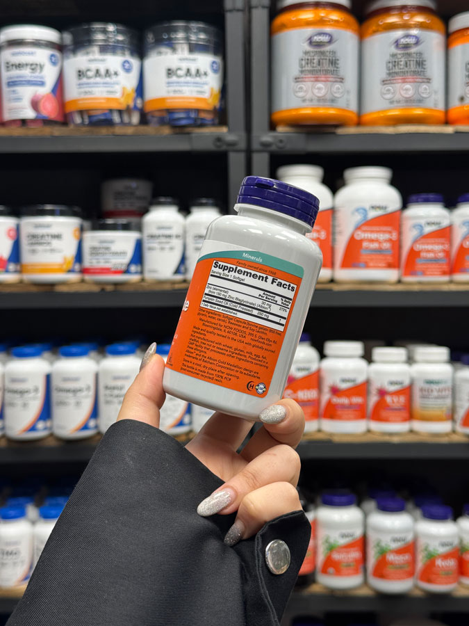 زینک گلایسینات ناو. زینک گلیسینات ناو (120عددی) | NOW Zinc Glycinate