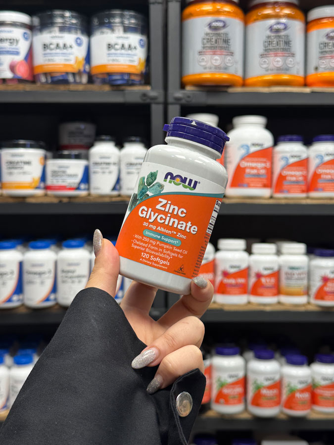 زینک گلایسینات ناو زینک گلیسینات ناو (120عددی) | NOW Zinc Glycinate