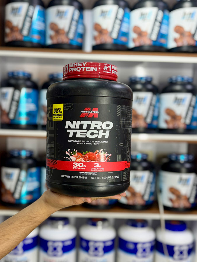 وی-نیتروتک-ماسلتک وی پروتئین نیتروتک ماسلتک (1.8kg) | MUSCLE TECH NITRO TECH WHEY PROTEIN