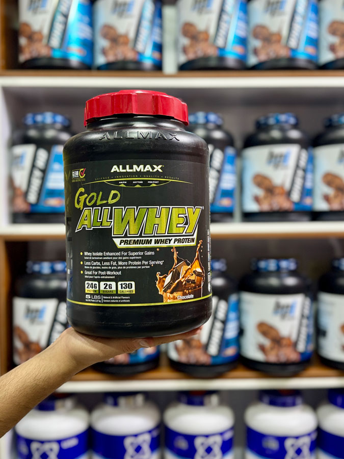 وی-گلد-آلمکس پروتئین وی گلد آل وی آلمکس (2.27KG) | ALLMAX Gold All whey