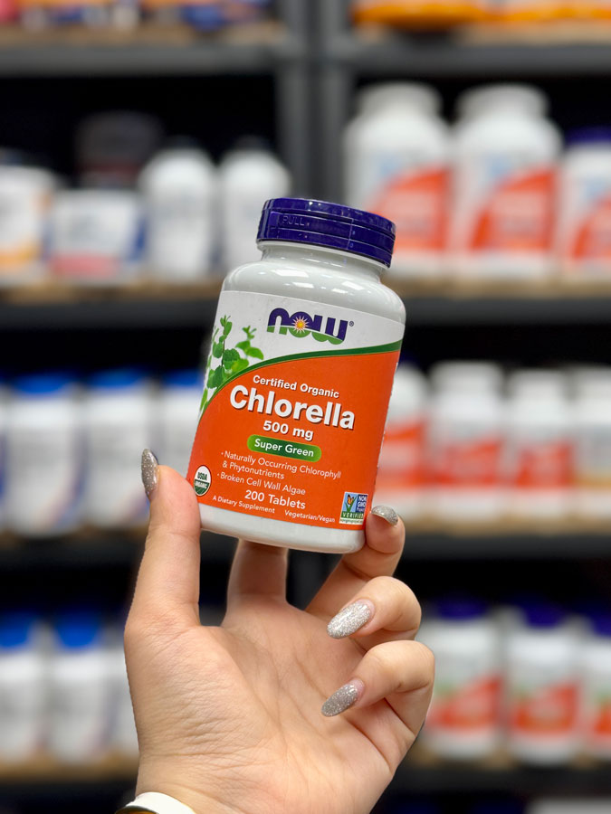 کلرلا ارگانیک ناو 500 میلی گرم کلرلا ارگانیک ناو 500 میلی گرم (200 عددی) | NOW Foods Organic Chlorella