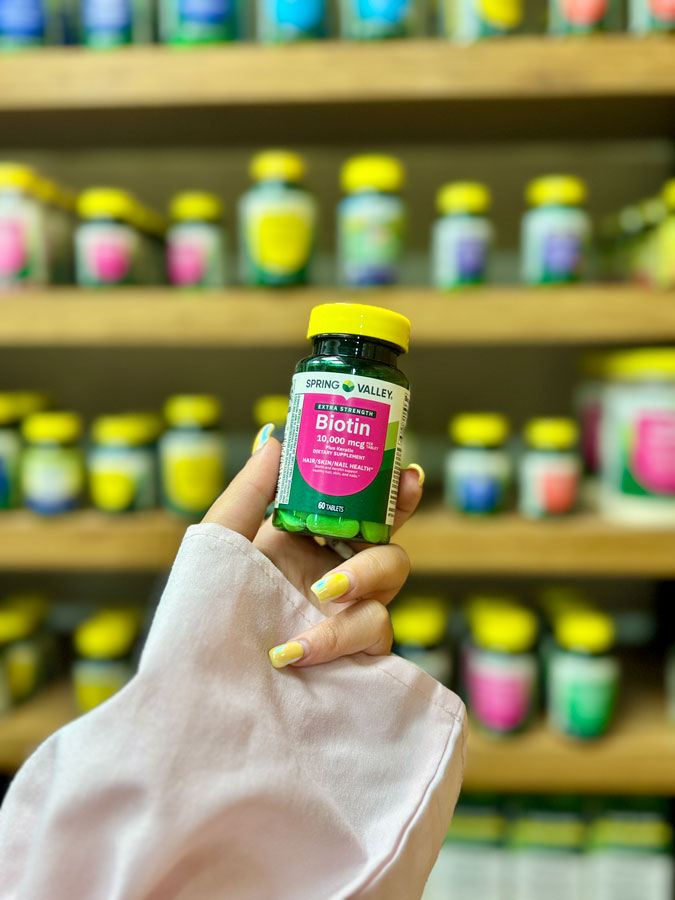 بیوتین-60-عددی-اسپرینگ-والی... بیوتین اسپرینگ والی (عددی60) | Spring Valley Biotin 10000 Mcg
