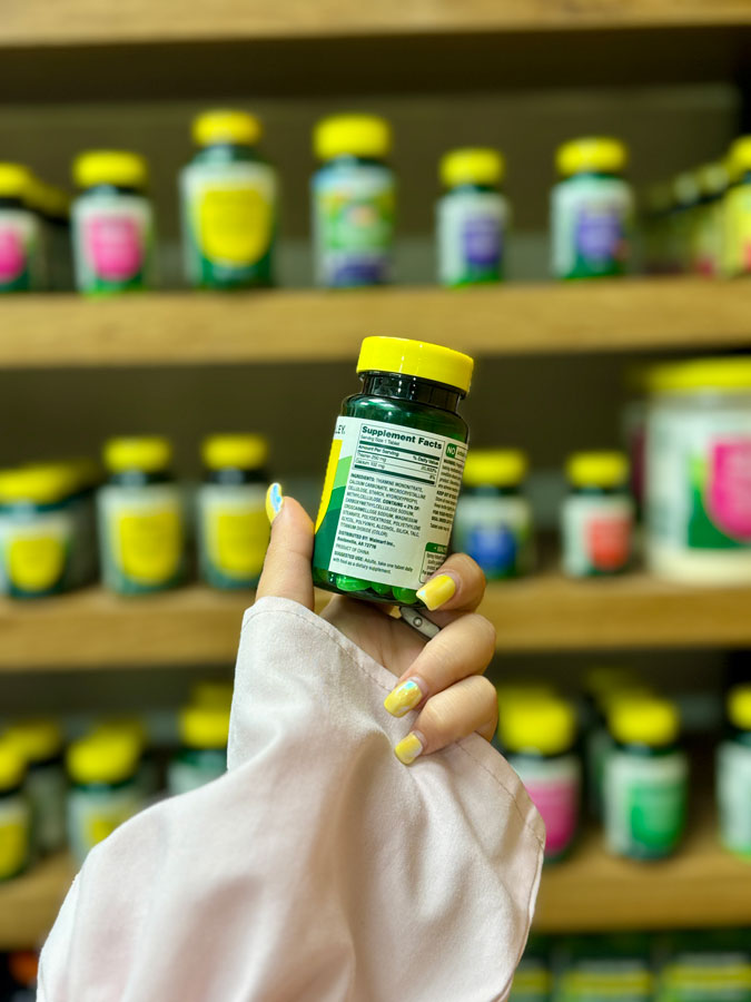 قرص-ویتامین-B1-اسپرینگ-والی قرص ویتامین B1 اسپرینگ والی (100عددی) | Spring Valley Vitamin B1