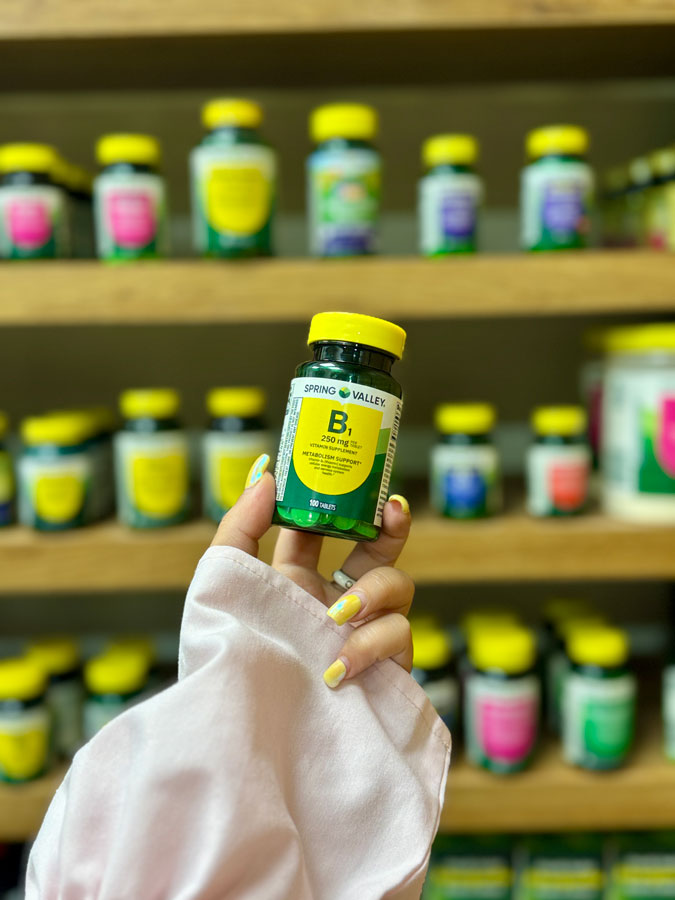 قرص-ویتامین-B1-اسپرینگ-والی... قرص ویتامین B1 اسپرینگ والی (100عددی) | Spring Valley Vitamin B1